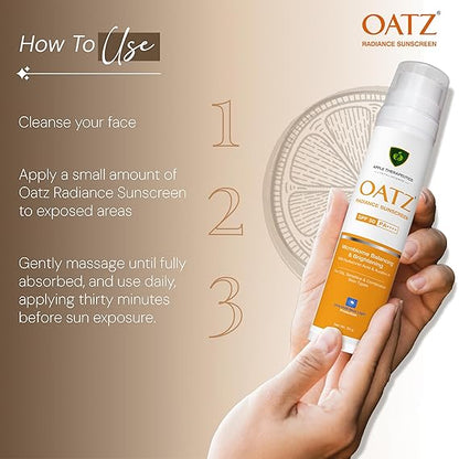 Oatz Radiance Sunscreen SPF 50 PA+++ 50gms
