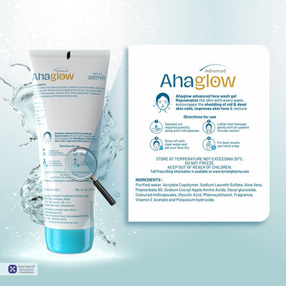Aha Glow Advanced Face Wash Gel