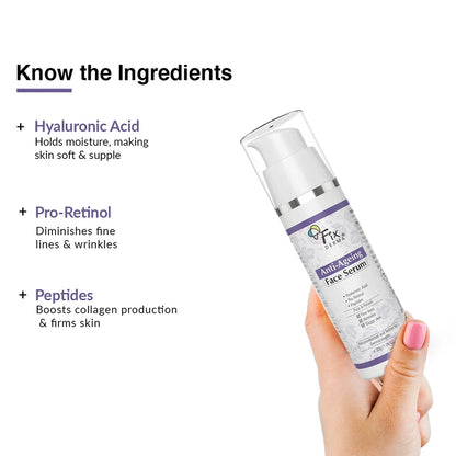 Ingredients of Fixderma Anti Ageing Face Serum