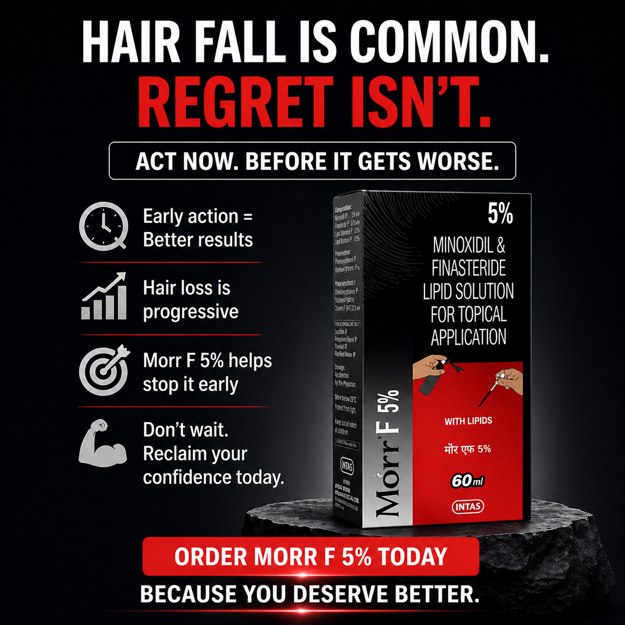 Morr F 5% hair  Solution
