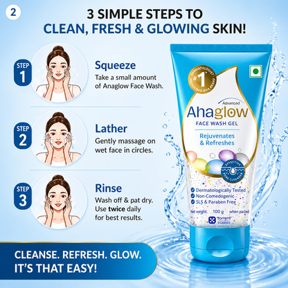 Ahaglow Advanced Skin Rejuvenating Face Wash Gel 100g