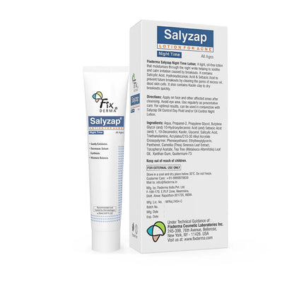 Fixderma salyzap lotion for acne 20ml night time