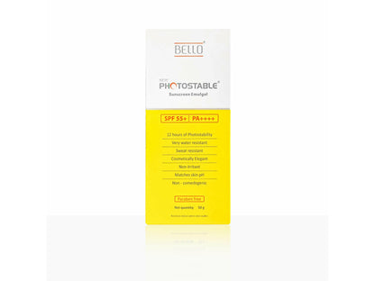 New Photostable Sunscreen Emulgel SPF 55+/PA++++
