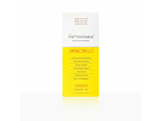 New Photostable Sunscreen Emulgel SPF 55+/PA++++
