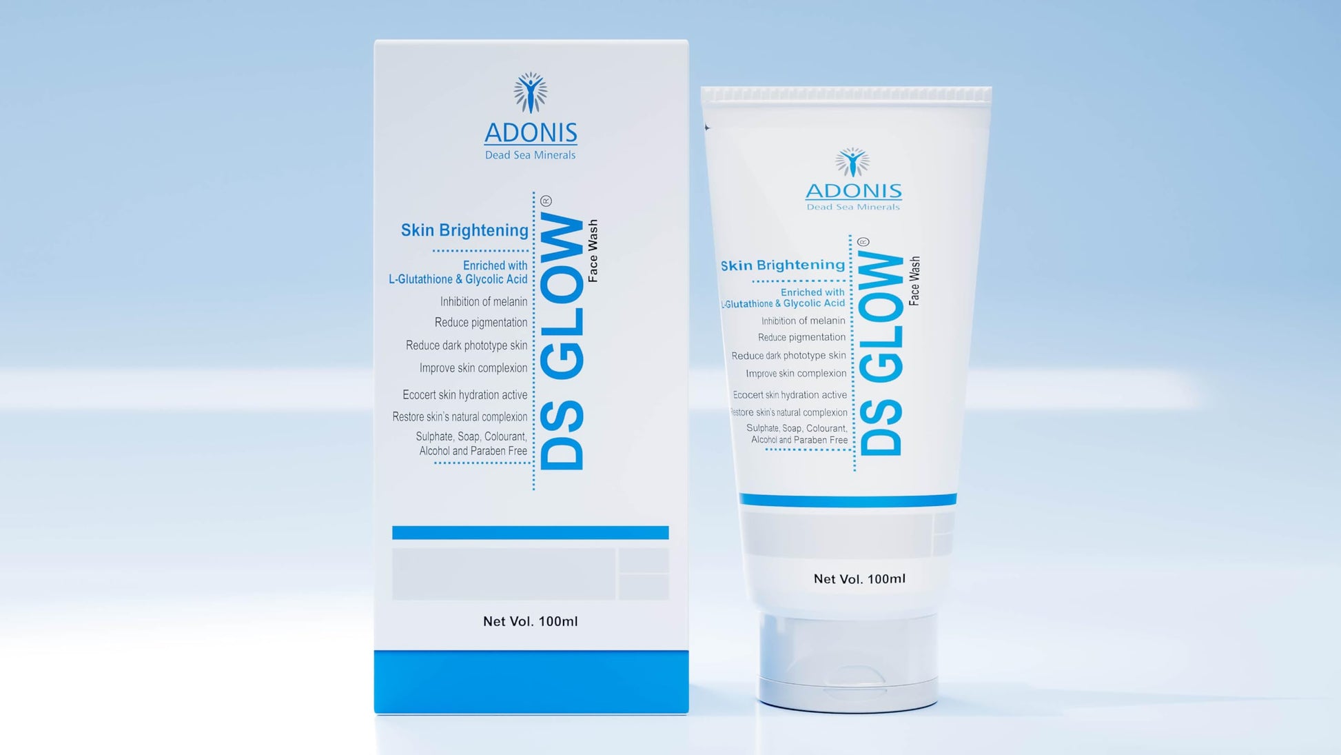 Brightens and evens skin tone