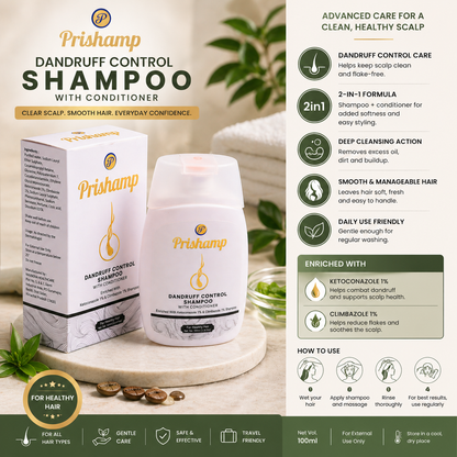 Prishamp Dandruff Control Shampoo 100ml