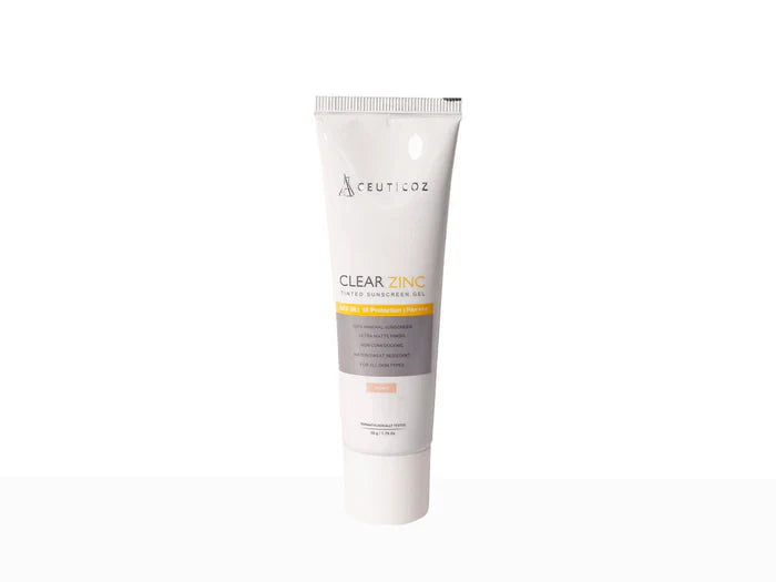 Ceuticoz Clear Zinc Tinted Sunscreen Gel SPF 50 50g