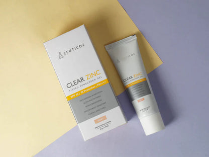 Ceuticoz Clear Zinc Tinted Sunscreen Gel SPF 50 50g