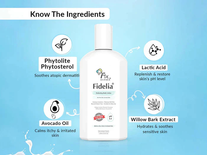 Fixderma Fidelia Hydrating Body Lotion 250ml Ingredients 