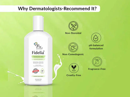 Fixderma Fidelia Nourishing Body Lotion 250ml Dermatologists Recommended 