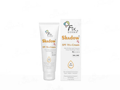 Fixderma shadow rx Sunscreen Cream SPF 70+ 75g
