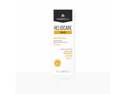 Heliocare 360 Gel Oil-Free Sunscreen Protector Solar Dry Touch SPF 50/PA++++