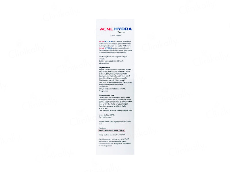 Acne-Hydra Gel Cream 75gm