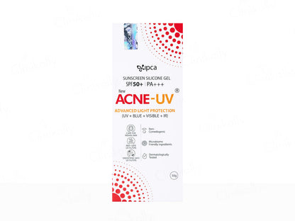 Acne-UV Gel Sunscreen SPF 50/PA+++ 50GMS