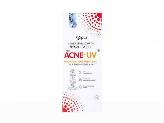 Acne-UV Gel Sunscreen SPF 50/PA+++ 50GMS