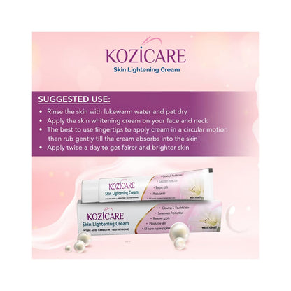 Kozicare skin lightening cream 15g pack of 2