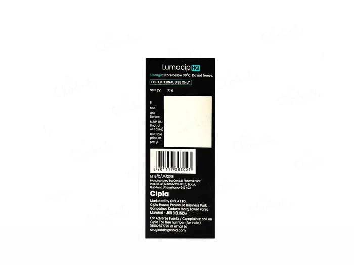 Cipla Lumacip HQ depigmenting complex 30g pack of 2