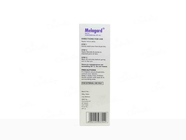 Melagard Matte Sunscreen Gel SPF 30+ PA+++ 50g