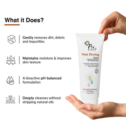 Fixderma non drying cleanser 75g
