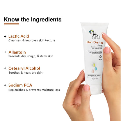Fixderma non drying cleanser 75g