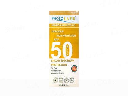 Photosafe Hybrid Broad Spectrum Sunscreen Gel SPF 50 PA++++ 60ml