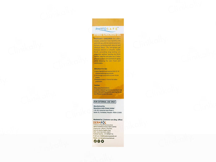 Photosafe Hybrid Broad Spectrum Sunscreen Gel SPF 50 PA++++ 60ml