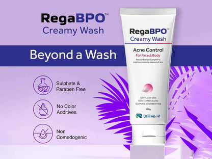 Rega-BPO Acne Control Creamy Wash 100gm