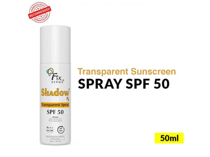 Fixderma Shadow Rx Transparent Spray Sunscreen 50ml