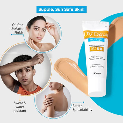UV Doux blue light sunscreen spf50 gel 50g