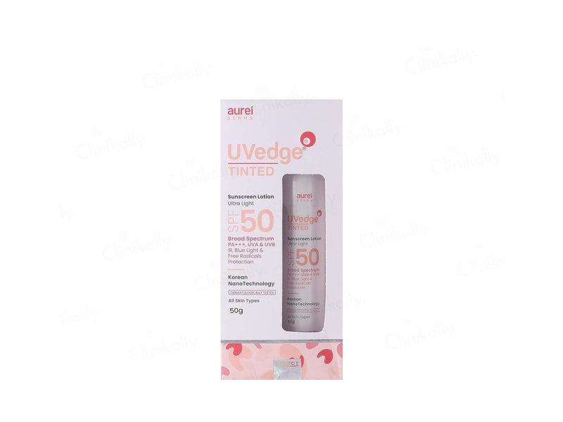 Uvedge Tinted Susncreen spf 50 lotion 50gm