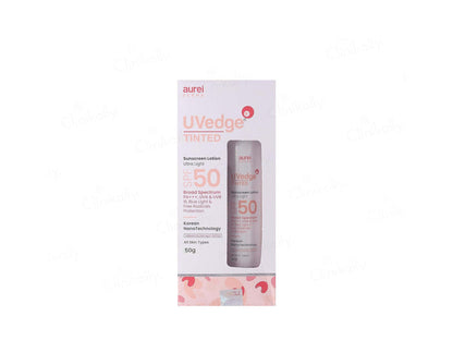 Uvedge Tinted Susncreen spf 50 lotion 50gm