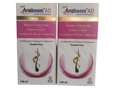 Anaboom AD Anti Dandruff Shampoo - 100 ml, 2 Pack