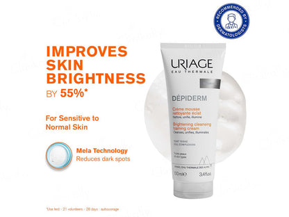 Uriage Depiderm Brightening Cleansing Foaming Cream With Vitamin C 100ml