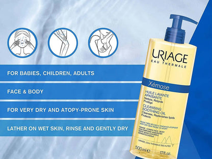 Uriage Xemose Cleansing Soothing Oil 500ml