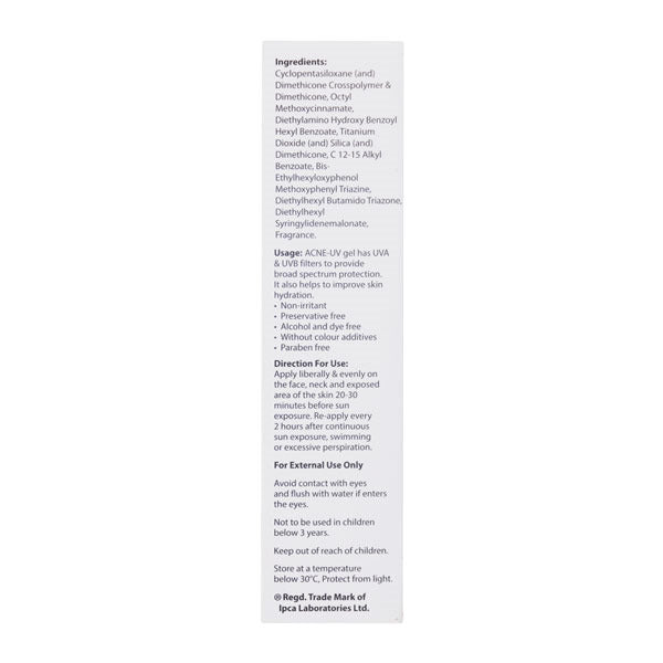 Acne-UV Gel, 30gm