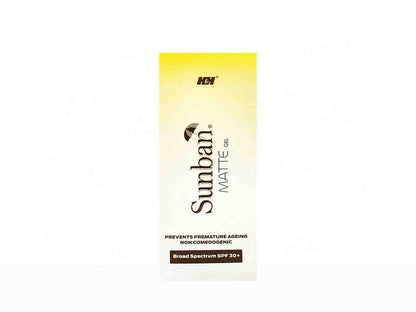 H & H Sunban matte gel spf 30+ Sunscreen 75g