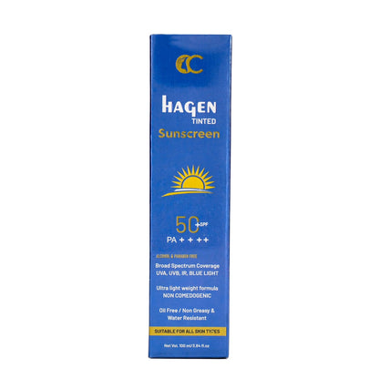 Hagen tinted sunscreen spf 50+ PA++++ 100ml |Cosmoedge