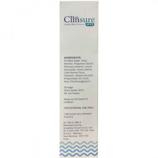Clinsure Gentle Skin Cleanser, 125ml
