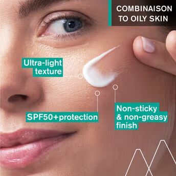 Uriage Hyseac Mattifying Fluid SPF50+ Light &amp; Matt Texture Combination Oily Skin Dermat Recommended 50ML