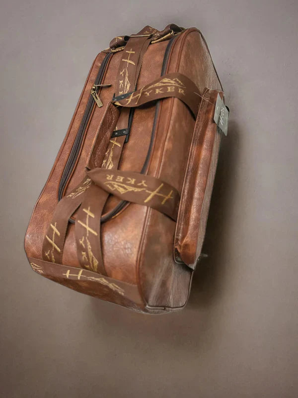 PREMIUM LEATHER FINISH TROLLEY BAG