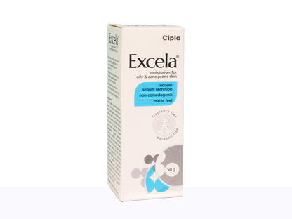 Excela Moisturiser for Oily & Acne Prone Skin 50 Gm | Cipla