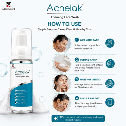 Acnelak foaming facewash 100ml