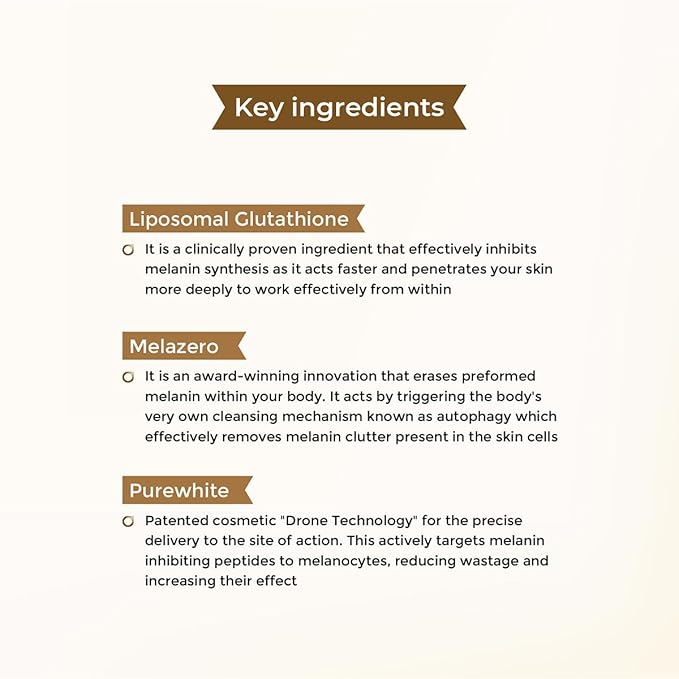 glutone skin brightening serum Ingredients