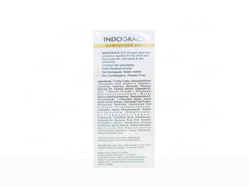 Indolands Indograce Sunscreen gel spf 50 60ml