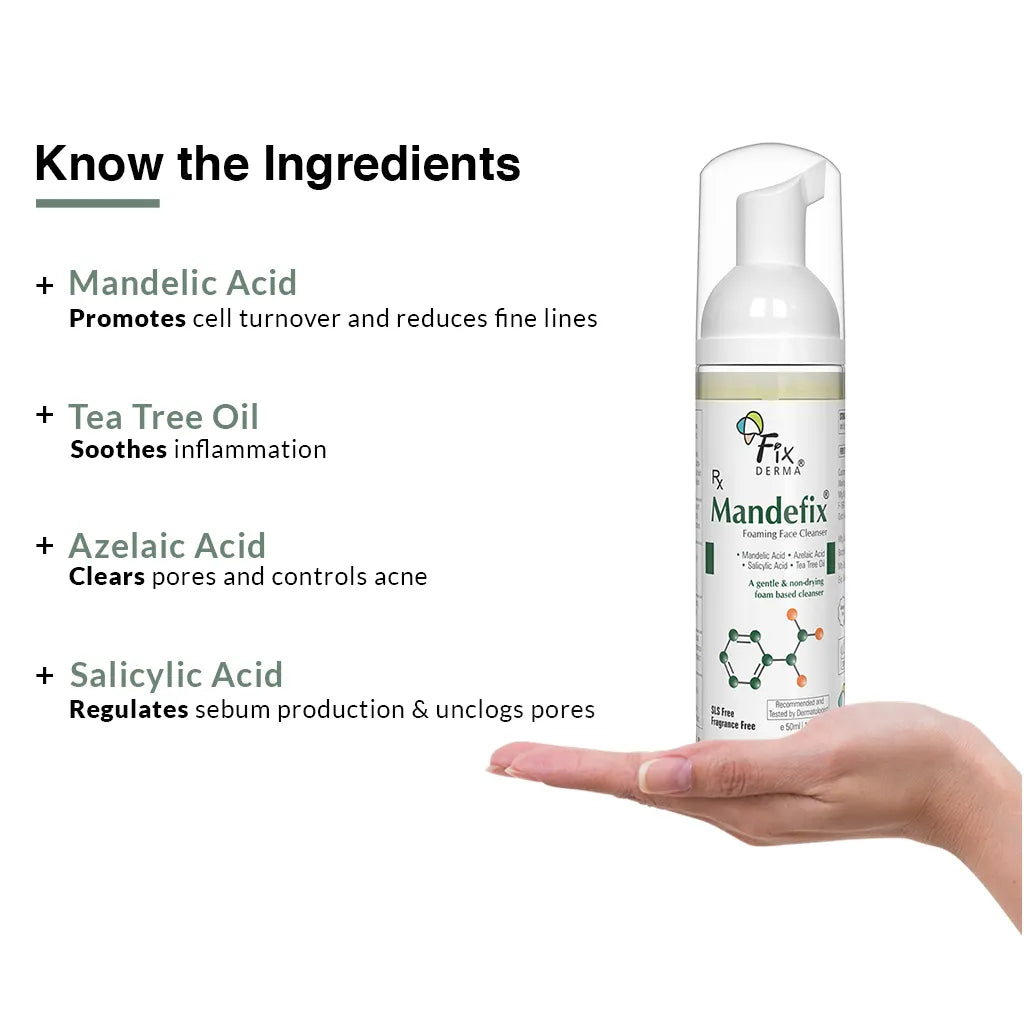Fixderma Mandefix Foaming Face Cleanser 50ml