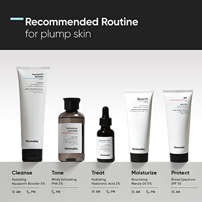 minimalist Serum routine