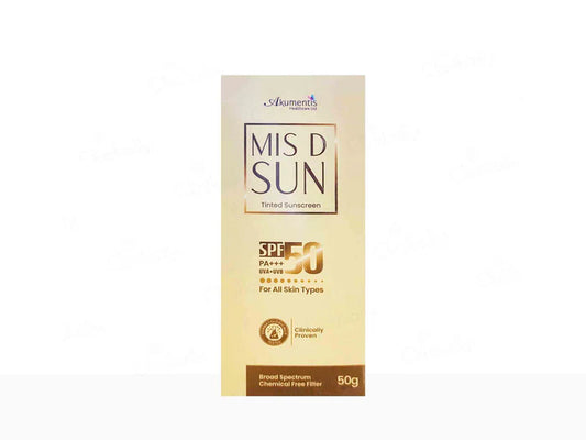 Mis D Sun Tinted Sunscreen SPF PA +++ 50
