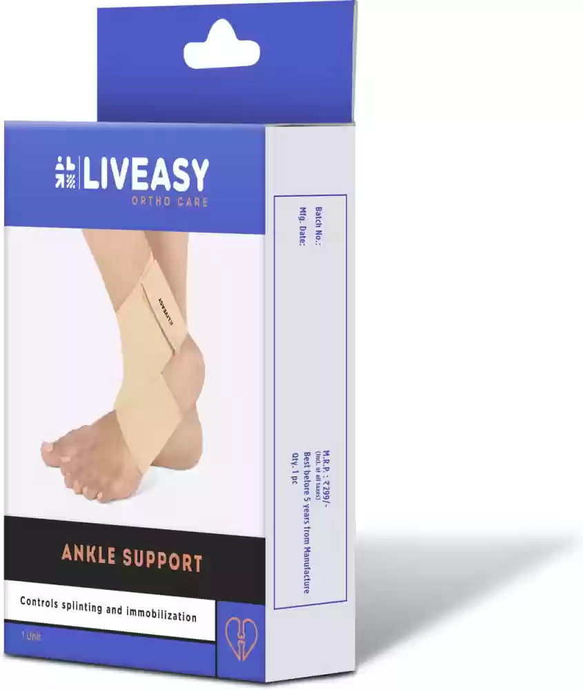 Liveasy ortho care ankle support (L SIZE)