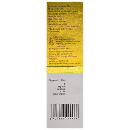 Photostable Gold Sunscreen Gel, 50gm