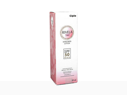 Rivela Tint Sunscreen Lotion SPF 50 | 50 ml | Cipla